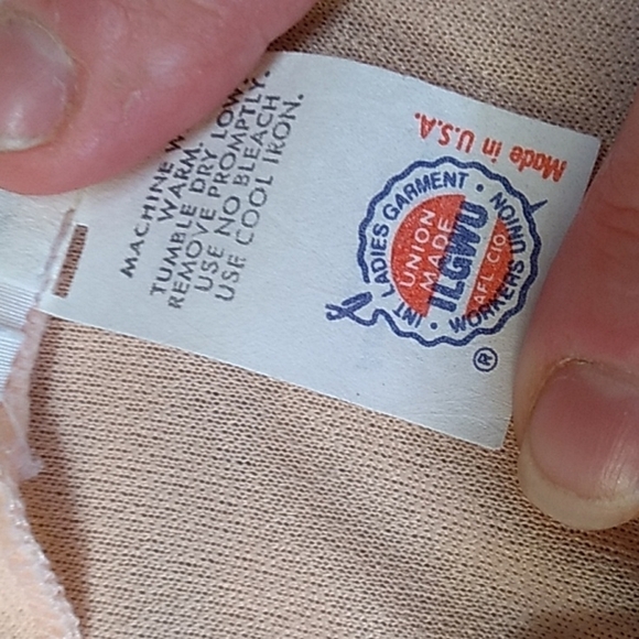 Vintage peach 🍑 dress union made in USA 🇺🇸 ifi brand - Picture 6 of 6